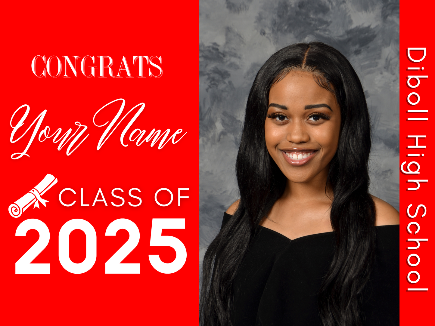GRAD YARD SIGN