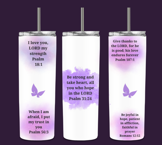 Butterfly Purple Bible Verses